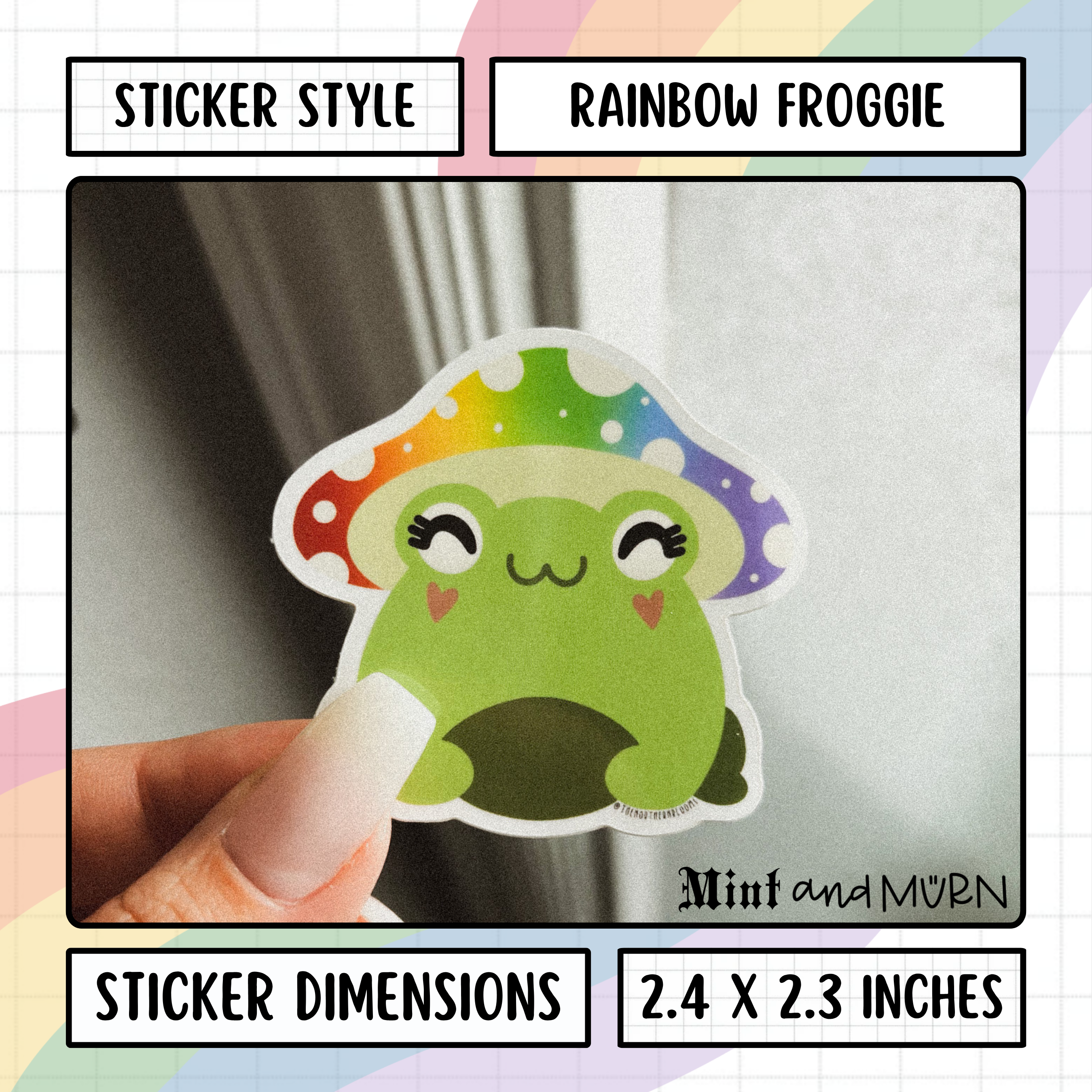 rainbow pride froggie