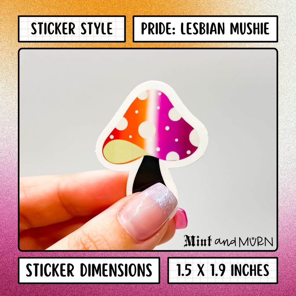lesbian pride mushie