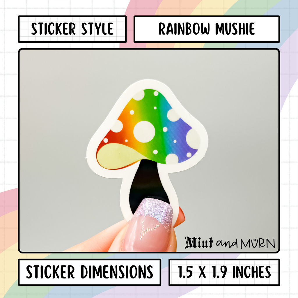 rainbow pride mushie
