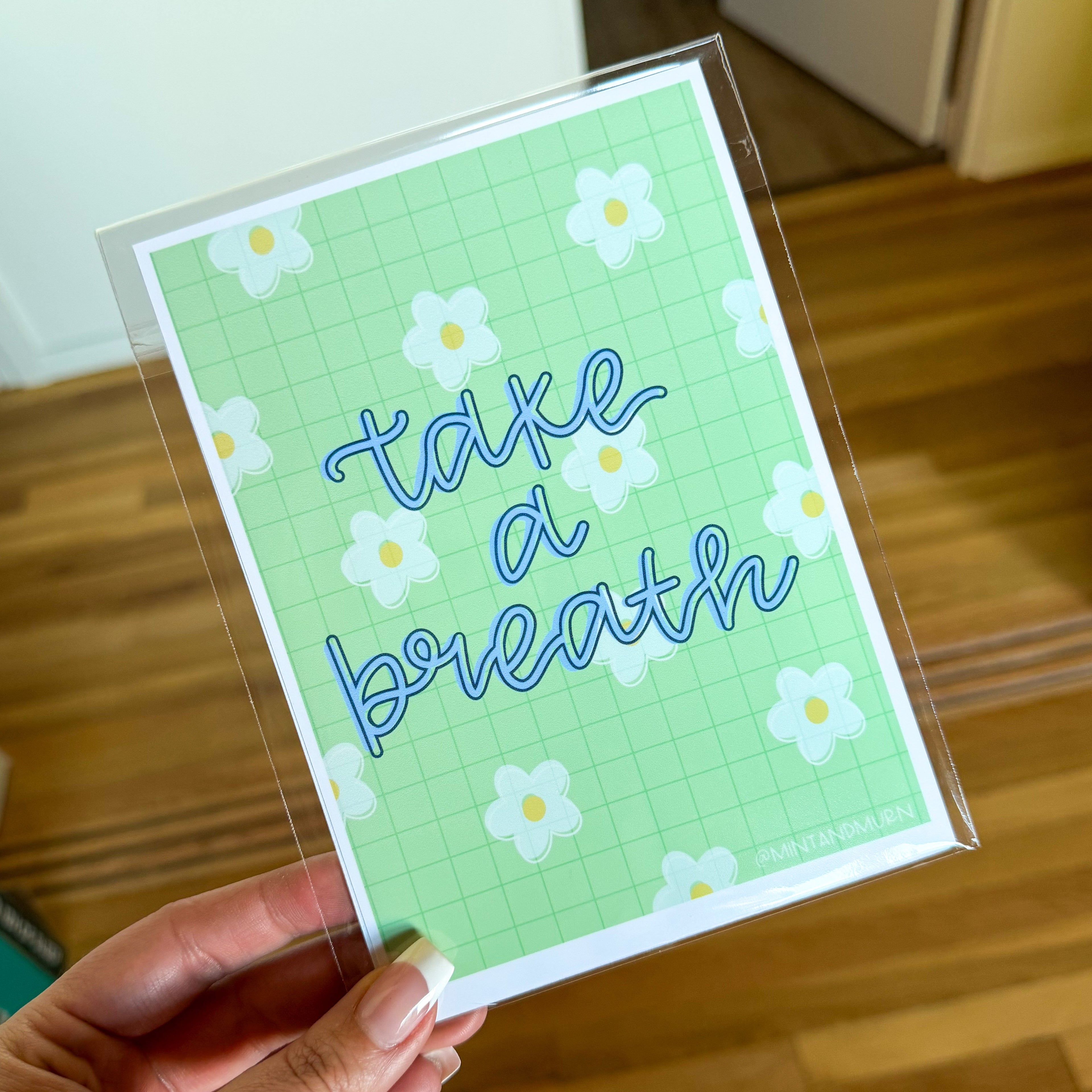 take a breath • 5x7 print